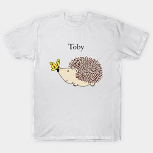 Toby the Hedgehog, from the book "Hedgehogs Can't Fly" T-Shirt